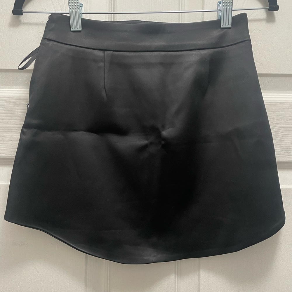 Sunday Best Aritzia Black Mini A-Line Skirt for Cocktail